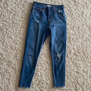 Levi Wedgie fit high rise jeans